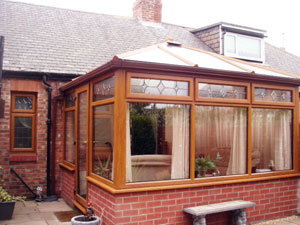 Conservatory side wall construction